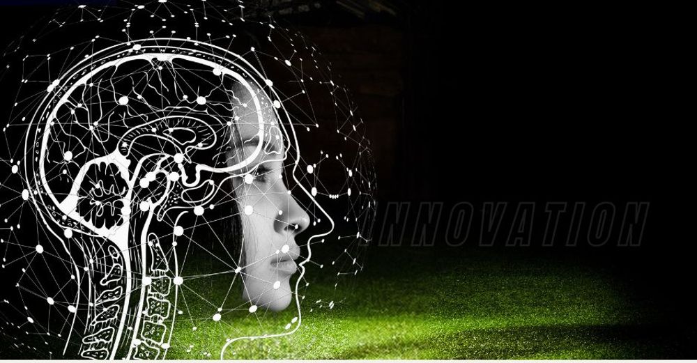 Innovation — a face and a neural-network brain
